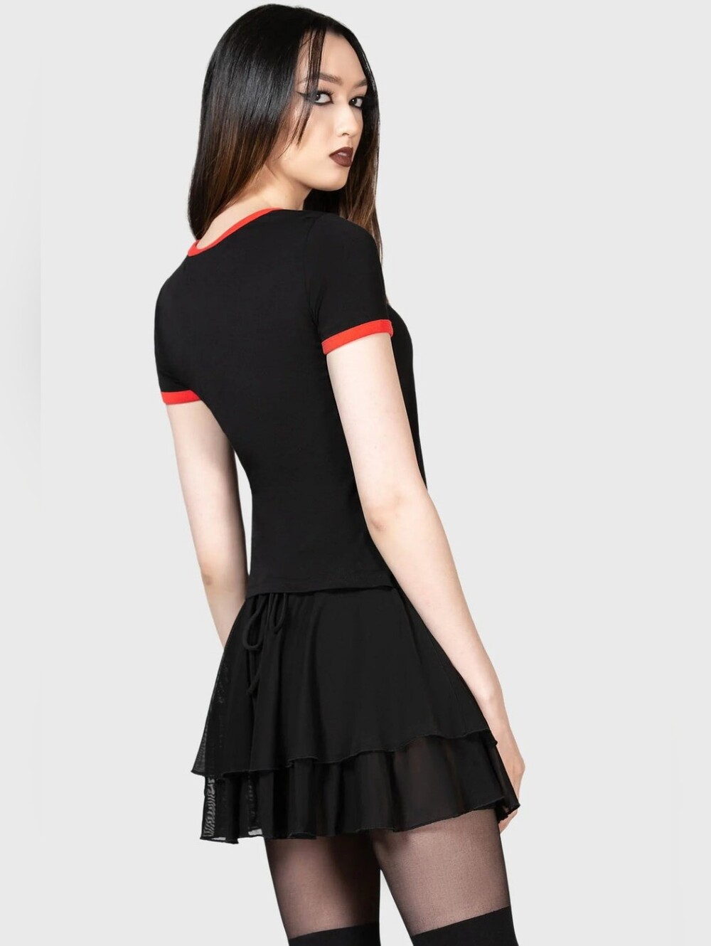 Killstar Spoiler Ringer Top - Picture 4 of 10